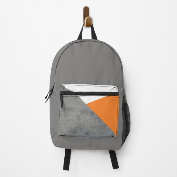 Item preview, Concrete grey and orange geometric background designed and sold by by-jwp.