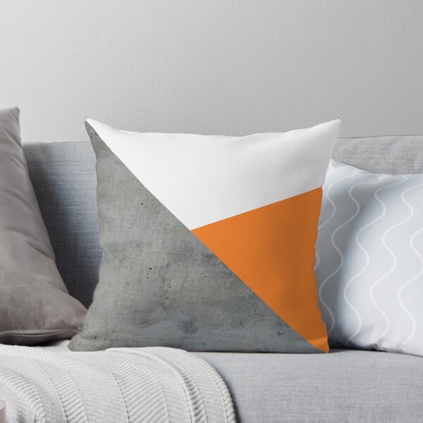 Item preview, Concrete grey and orange geometric background designed and sold by by-jwp.