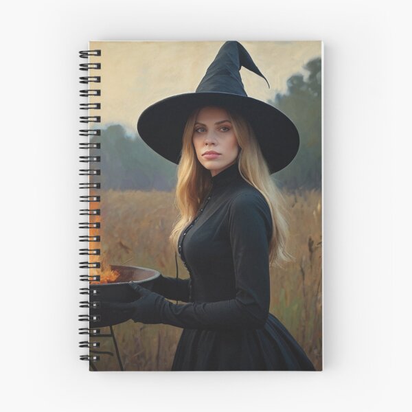 Item preview,  A witch standing in a pumpkin field vintage art after Bougereau designed and sold by Vintage Designs +.