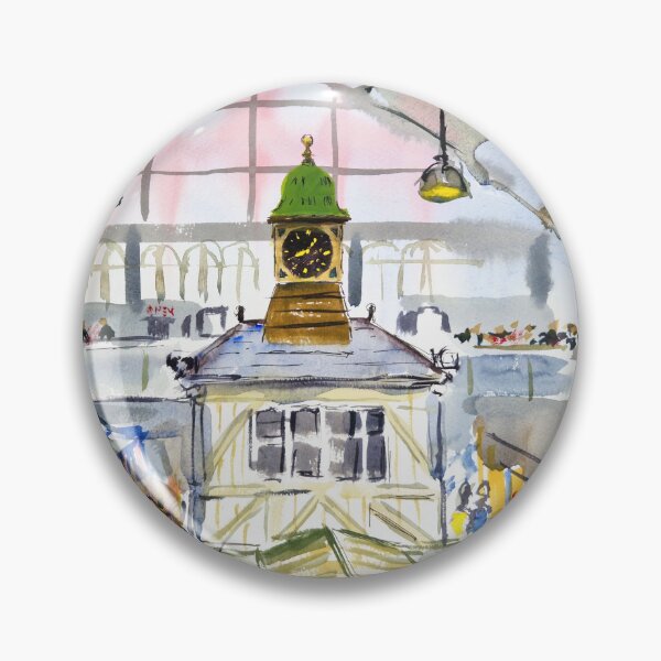 Item preview, Cardiff Market Clock Tower Painting designed and sold by MikeJory.