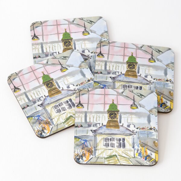 Item preview, Cardiff Market Clock Tower Painting designed and sold by MikeJory.