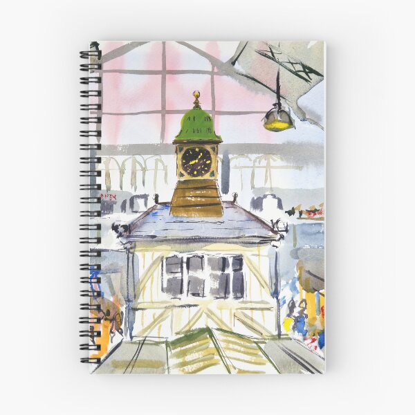 Item preview, Cardiff Market Clock Tower Painting designed and sold by MikeJory.