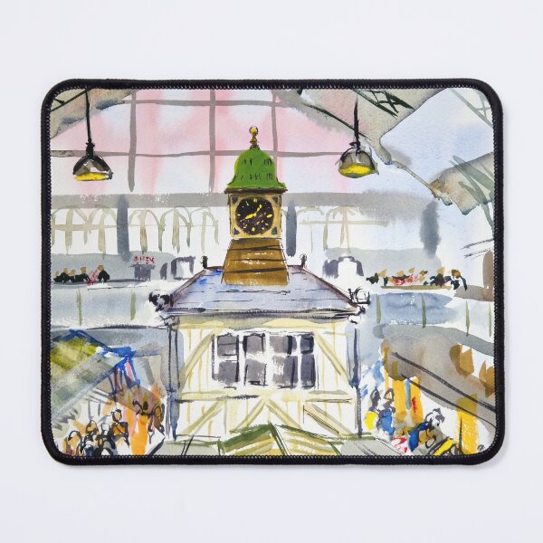 Item preview, Cardiff Market Clock Tower Painting designed and sold by MikeJory.