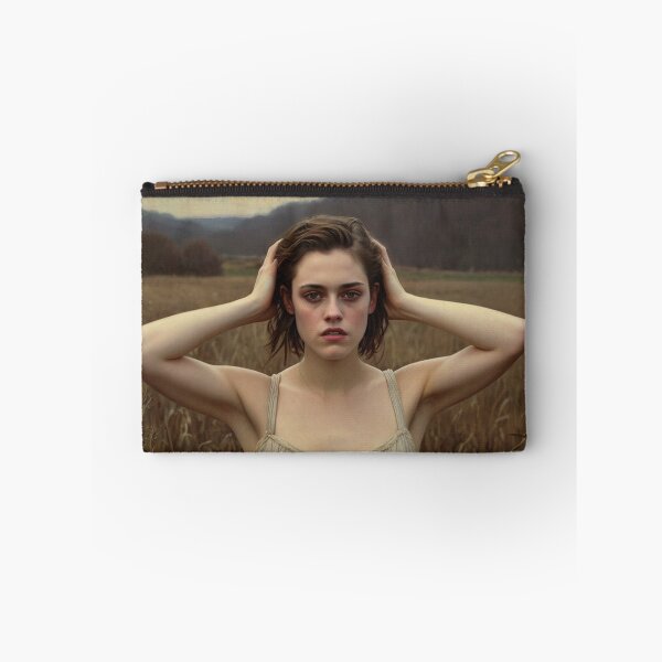 Item preview, Autumnal fall seasonal art of a beautiful woman standing in a corn field after Bougereau designed and sold by Vintage Designs +.