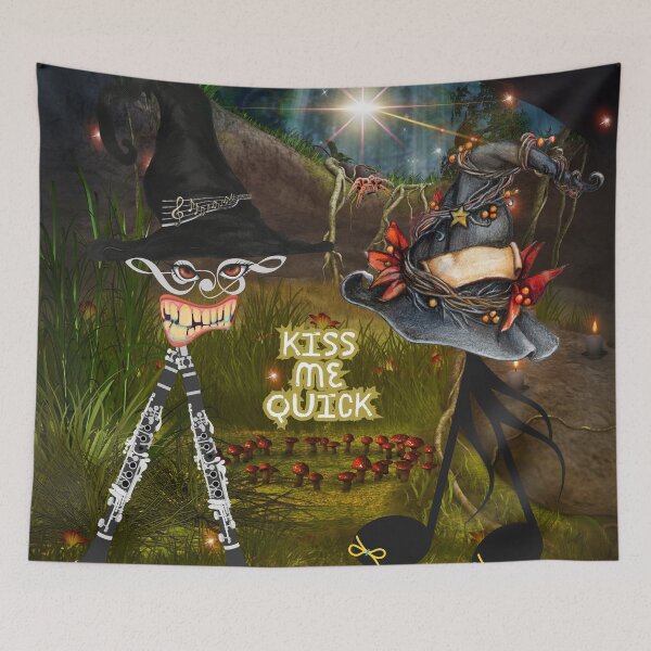 Item preview, Kiss Me Quick - Halloween meets music magic! designed and sold by Semi-quaver.