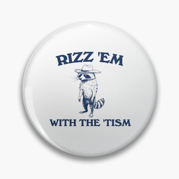 Item preview, Rizz Em With The Tism Vintage Style Shirt, Funny Raccoon Shirt, Autism Awareness, Meme T Shirt, Trash Panda designed and sold by samidsou.
