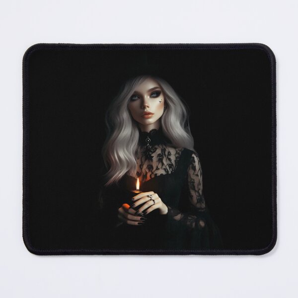 Item preview, Enigmatic Witch with Candlelight Charm designed and sold by IllumeInk.