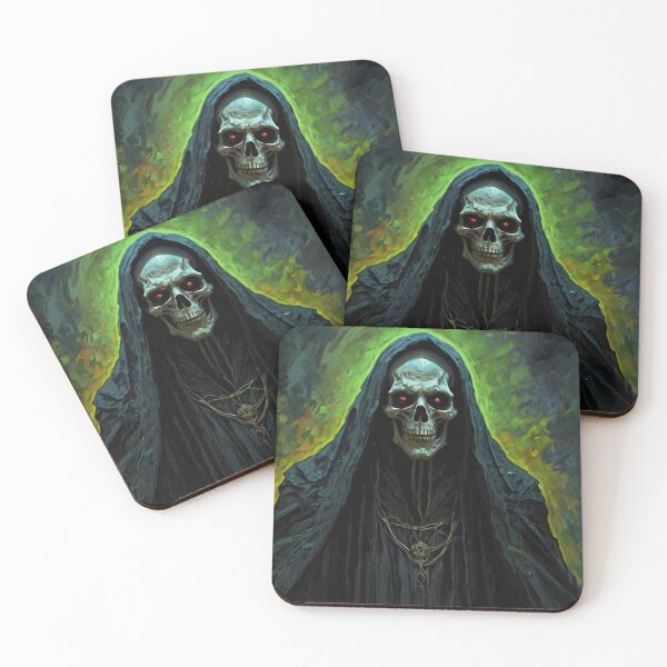 Item preview, Evil Necromancer spirit of the night illustration designed and sold by Vintage Designs +.
