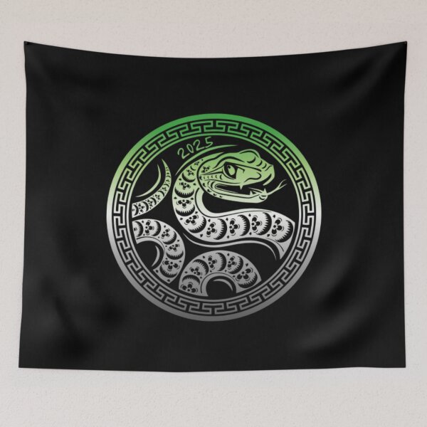 Item preview, Year of the Snake Aromantic Flag Chinese wood snake Graphic, Chinese Zodiac, Wood Snake, Chinese Graphic,  designed and sold by PrideBeProud.
