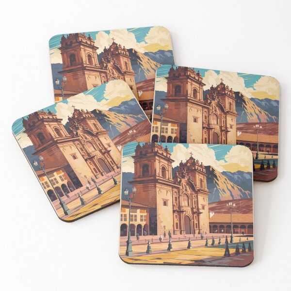 Item preview, Afiche de viaje vintage de Cusco designed and sold by TravelerRat.