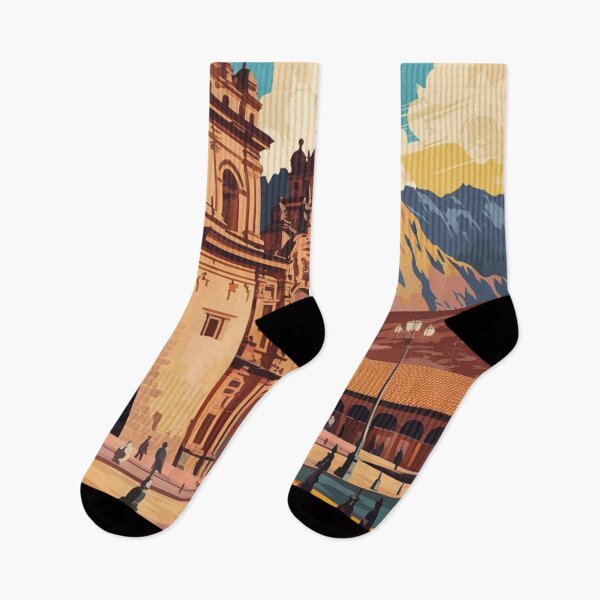 Item preview, Afiche de viaje vintage de Cusco designed and sold by TravelerRat.