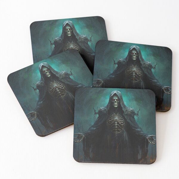 Item preview, Evil Necromancer spirit of the night illustration designed and sold by Vintage Designs +.