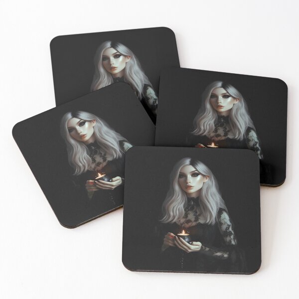 Item preview,  Enigmatic Gothic Witch with Candle designed and sold by IllumeInk.