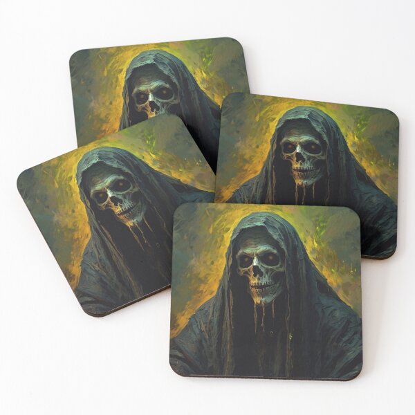 Item preview, Evil Necromancer spirit of the night illustration designed and sold by Vintage Designs +.