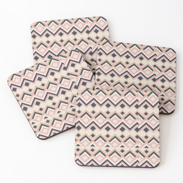 Artikelvorschau, Mid Century Modern Diamantmuster Pink entworfen und verkauft von Prints and Lifestyle.
