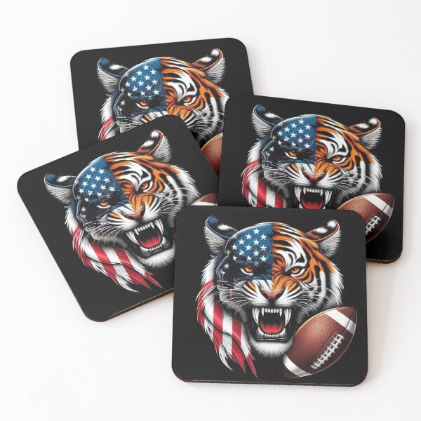 Item preview, Tiger Football  designed and sold by Myra365Art.