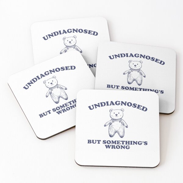 Item preview, Undiagnosed But Something is Wrong Vintage Style Shirt, unisex t shirt, funny t shirt, meme t shirt, weird t shirt, silly designed and sold by samidsou.