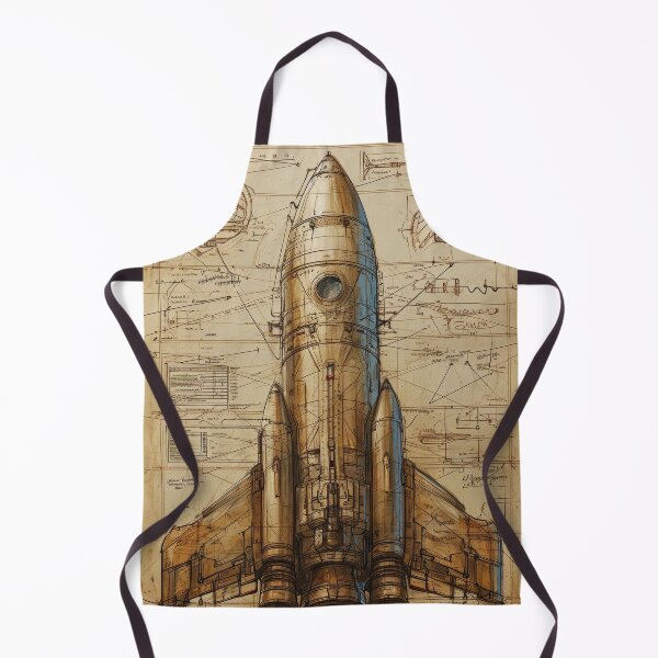 Item preview, Retro-futuristic technical drawings of steampunk space rockets designed and sold by Piotrek0001.