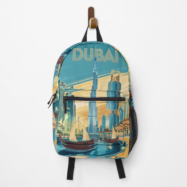 Item preview, Dubai Vintage Travel Poster designed and sold by TravelerRat.