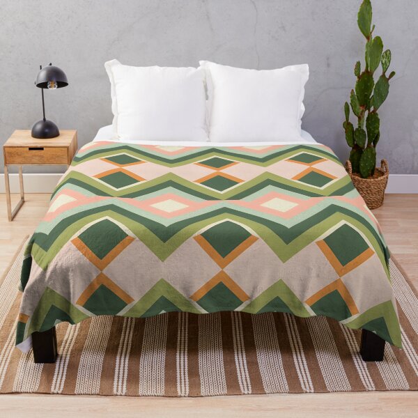 Artikelvorschau, Mid Century Modern Diamantmuster Pink entworfen und verkauft von Prints and Lifestyle.