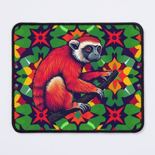 Item preview, Gibbon fan designed and sold by GasconyPassion.