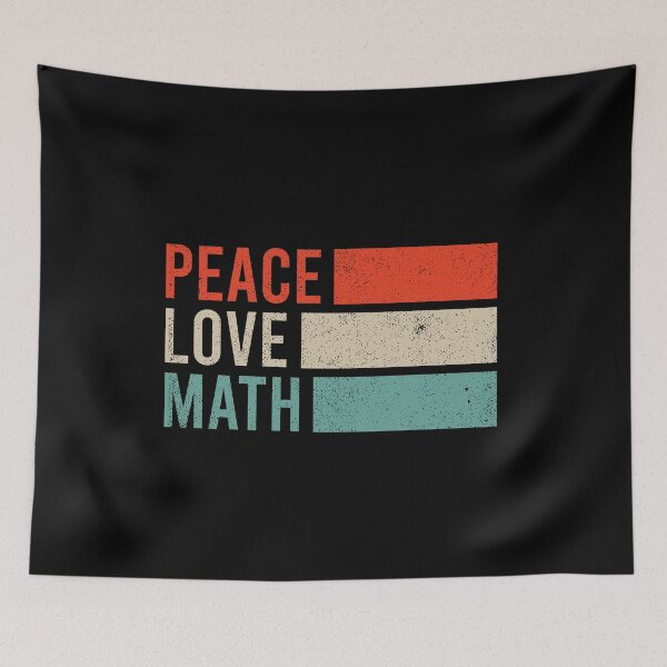 Item preview, Peace Love Math - Math Teacher Lover Funny Gift designed and sold by zhilwahesani.
