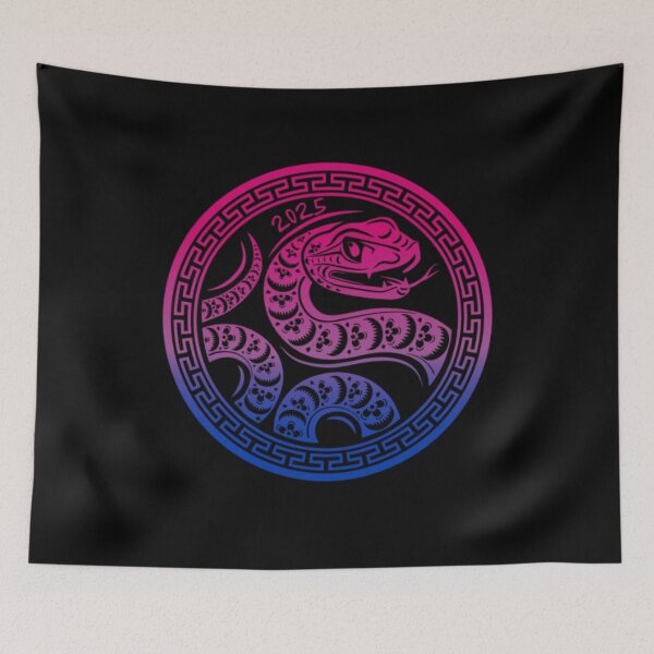 Item preview, Year of the Snake Bisexual Flag Chinese wood snake Graphic, Chinese Zodiac, Wood Snake, Chinese Graphic,  designed and sold by PrideBeProud.