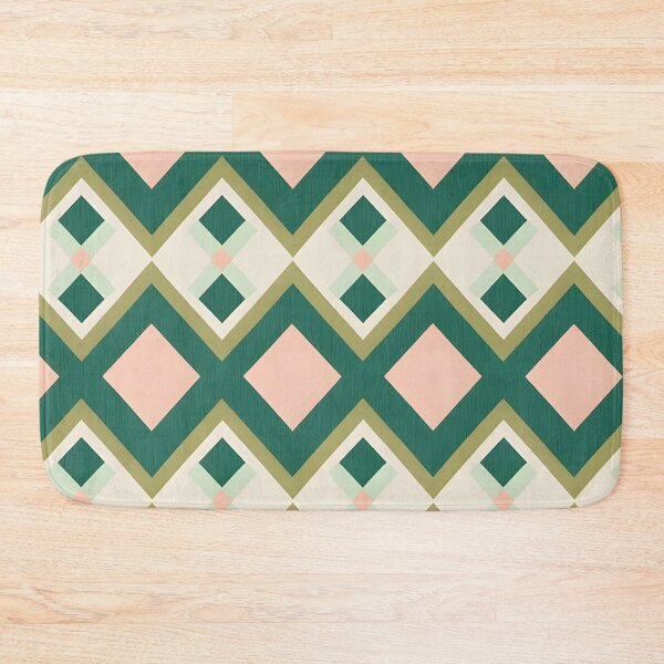 Item preview, Mid Century Modern  Diamond Pattern Pattern Pink designed and sold by Prints and Lifestyle.