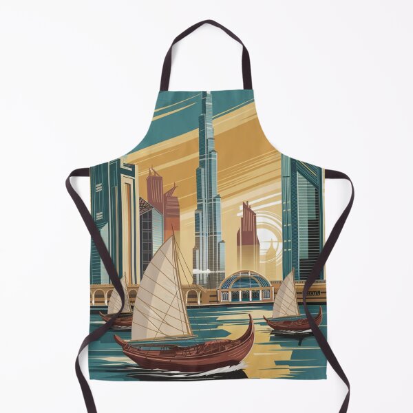 Item preview, Dubai Vintage Travel Poster designed and sold by TravelerRat.