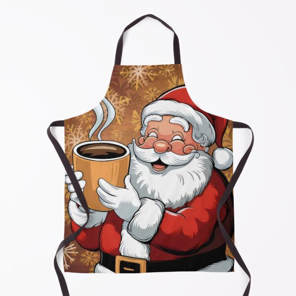Item preview, Santa Claus drinking coffee. designed and sold by MyHappyArtShop.