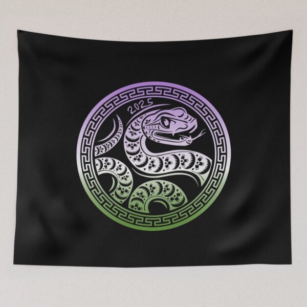 Item preview, Year of the Snake, Genderqueer Flag, Chinese wood snake Graphic, Chinese Zodiac, Wood Snake, Chinese Graphic,  designed and sold by PrideBeProud.