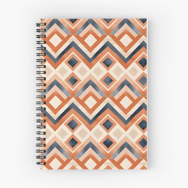 Artikelvorschau, Mid Century Modern Diamantmuster Terrakotta entworfen und verkauft von Prints and Lifestyle.