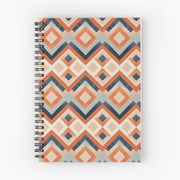 Artikelvorschau, Mid Century Modern Diamantmuster Terrakotta entworfen und verkauft von Prints and Lifestyle.