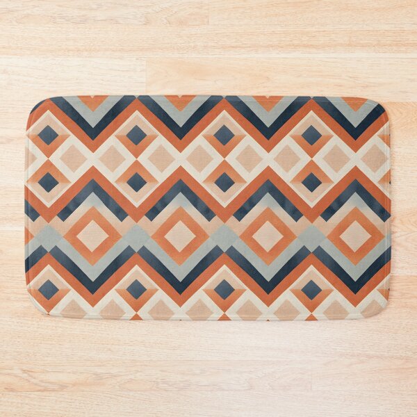 Item preview, Mid Century Modern  Diamond Pattern Terra Cotta  designed and sold by Prints and Lifestyle.
