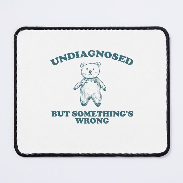 Item preview, Undiagnosed But Something is Wrong Vintage Style Shirt, unisex t shirt, funny t shirt, meme t shirt, weird t shirt, silly designed and sold by samidsou.