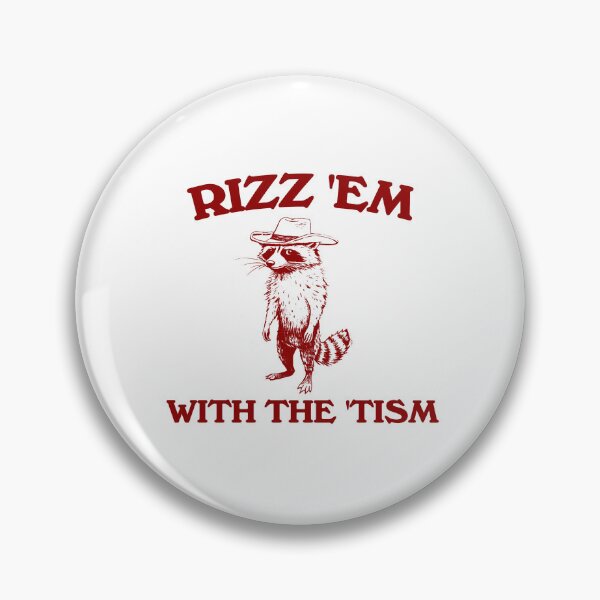 Item preview, Rizz Em With The Tism Vintage Style Shirt, Funny Raccoon Shirt, Autism Awareness, Meme T Shirt, Trash Panda designed and sold by samidsou.
