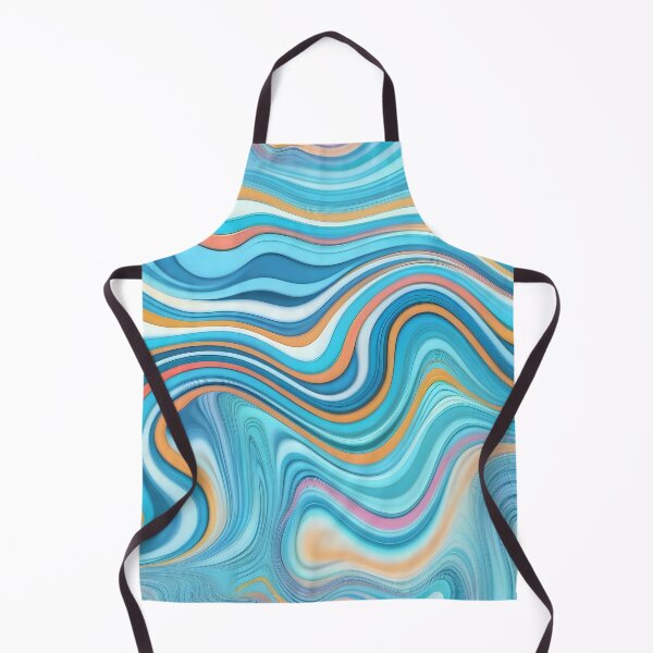 Item preview, Modern Retro Liquid Swirls Abstract Swirly Lines Contemporary Art 1 of 4 designed and sold by Beachy.