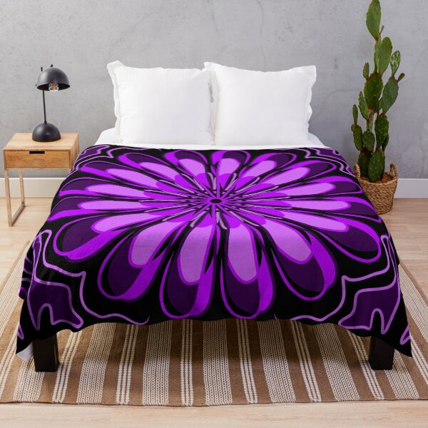 Item preview, Purple and pink abstract geometric flower design designed and sold by Stefrait-7.