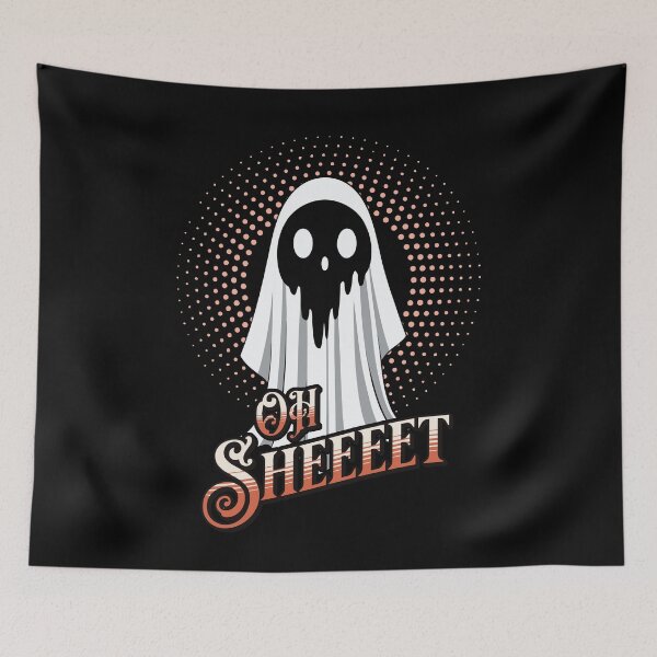 Item preview, Halloween Oh Sheeet Lustig Gespenst Design designed and sold by LuminOrb.
