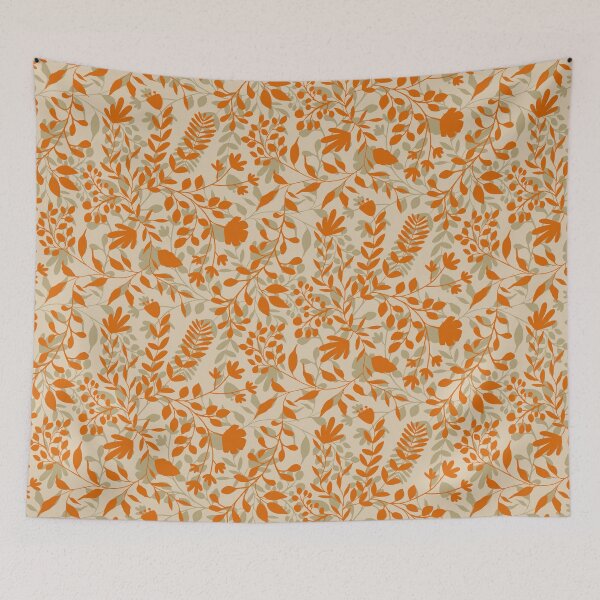 Item preview, Enchanted Foliage Garden Orange & Beige 4-L  designed and sold by MizFlaire.