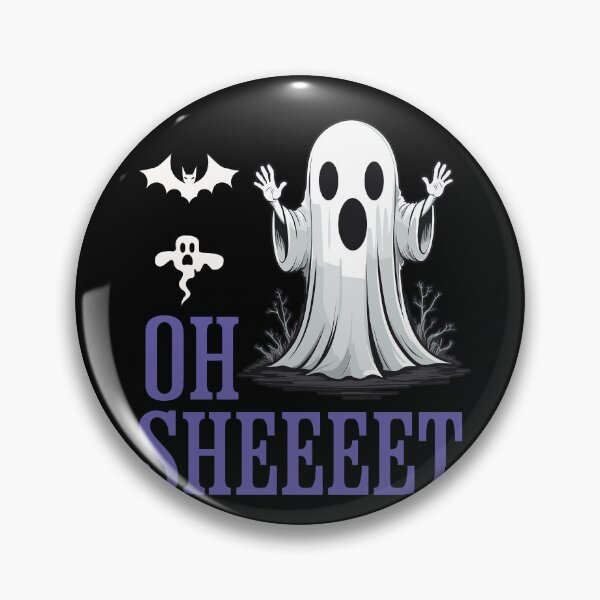 Item preview, Oh Sheeet Halloween Lustig Gespenst Design designed and sold by LuminOrb.