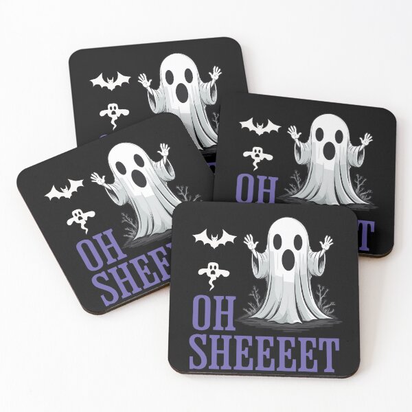 Item preview, Oh Sheeet Halloween Lustig Gespenst Design designed and sold by LuminOrb.