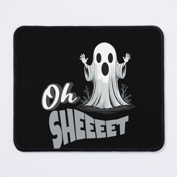 Item preview, Oh Sheeeet Funny Ghost Halloween Design designed and sold by LuminOrb.