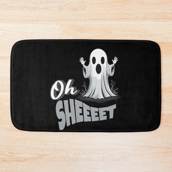 Item preview, Oh Sheeeet Funny Ghost Halloween Design designed and sold by LuminOrb.