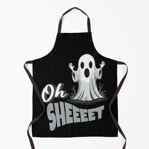 Item preview, Oh Sheeeet Funny Ghost Halloween Design designed and sold by LuminOrb.