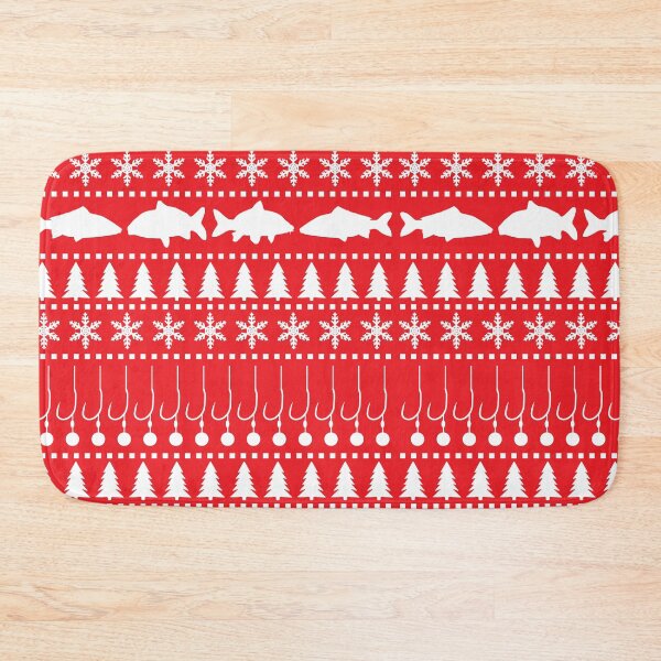 Item preview, Fishing Ugly Christmas Jumper Pattern designed and sold by HotHibiscus.