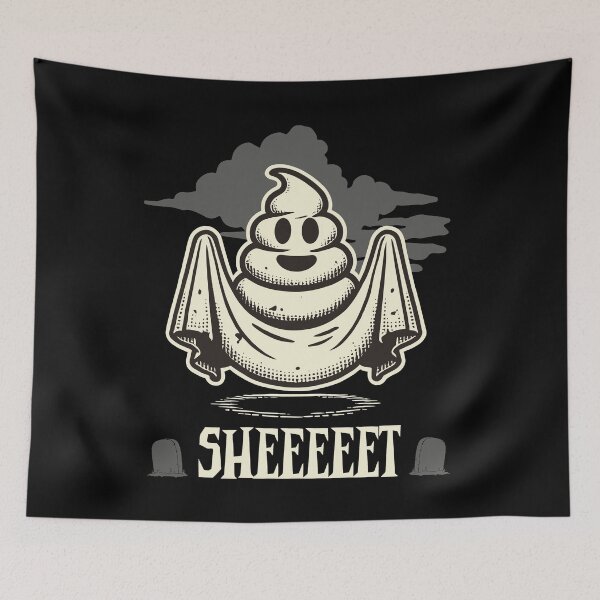 Item preview, Halloween Kackhaufen Gespenst Sheeet Fun designed and sold by LuminOrb.