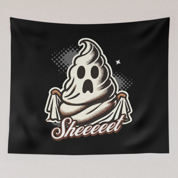 Item preview, Halloween Kacke Sheeeet Spooky Fun Design designed and sold by LuminOrb.