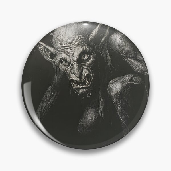 Item preview, An angry orc crawls out of a cave designed and sold by vyrlook.