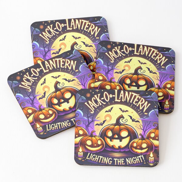 Item preview, Jack-o-lanterns lighting the night! Pumpkin halloween scary spooky kawaii chibi cute designed and sold by headlessdreamer.